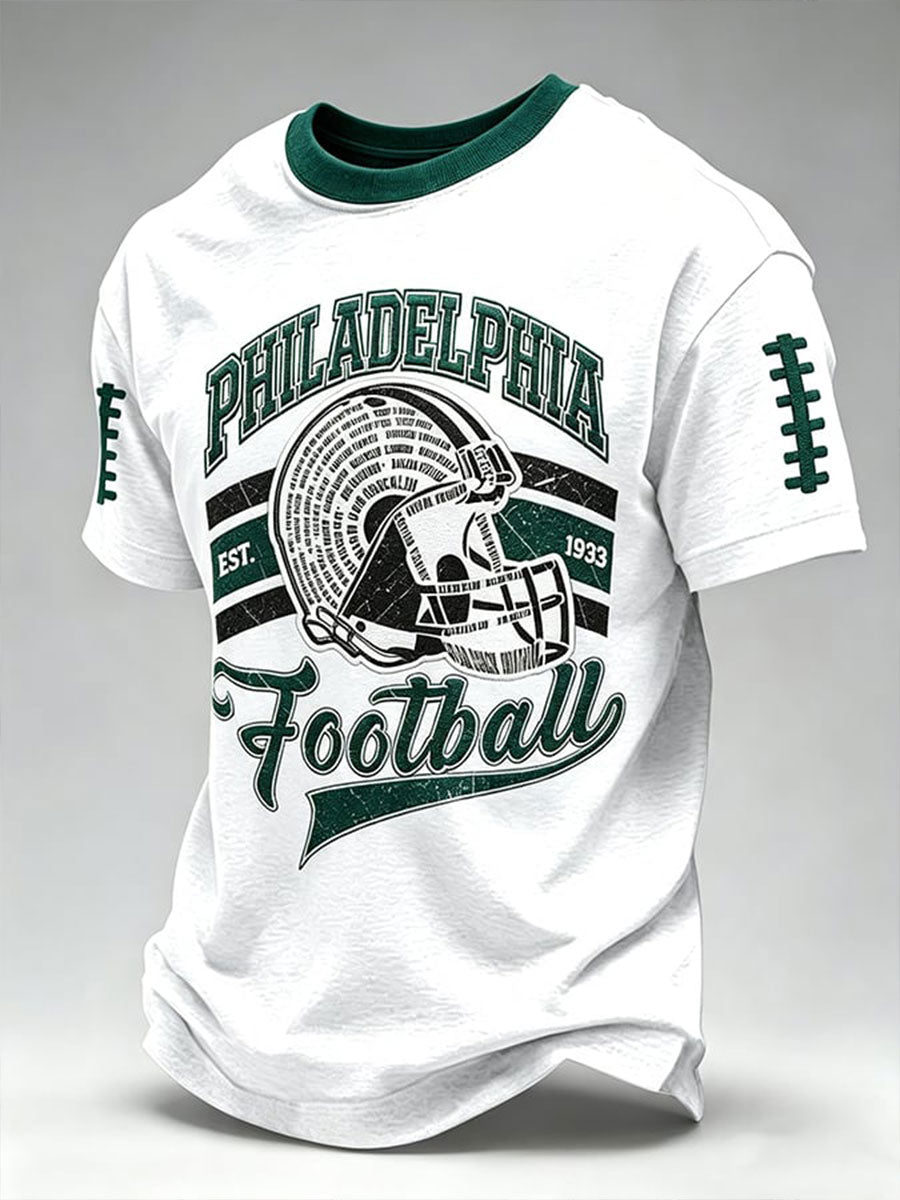Men's Philadelphia Football Short Sleeves T-shirt