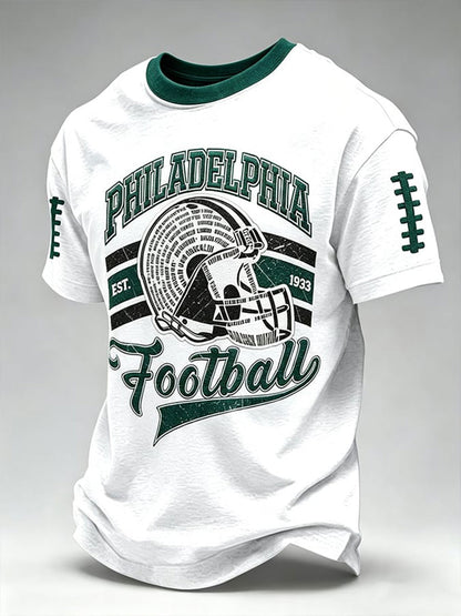 Men's Philadelphia Football Short Sleeves T-shirt