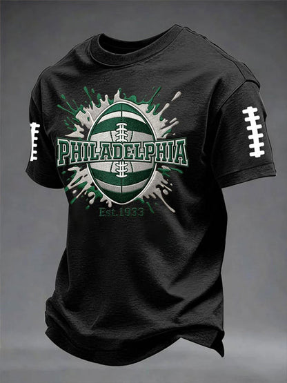 Men's Philadelphia Football Short Sleeves T-shirt