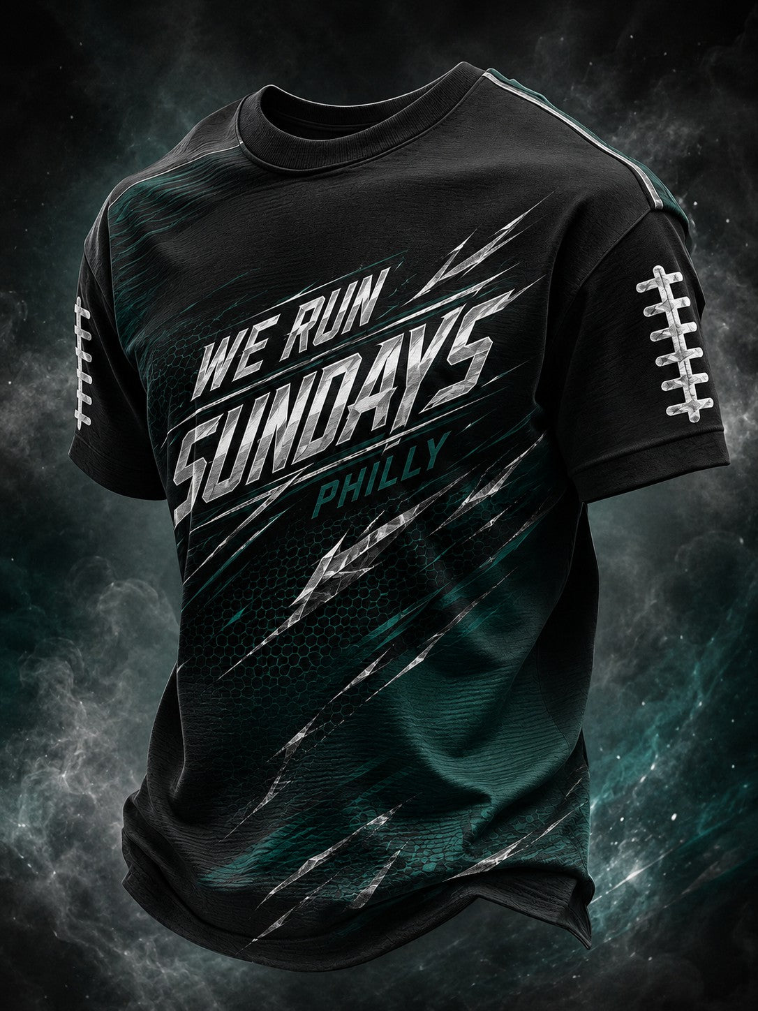 Men's Football Philly WE RUN SUNDAYS Printed T-shirt