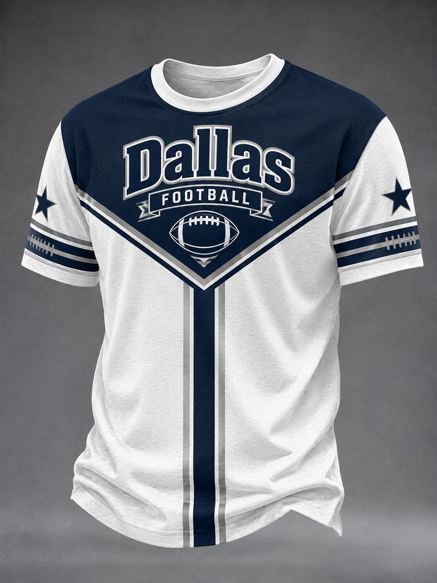 Men's Football Gameday Gift For Football Fans Casual Tee