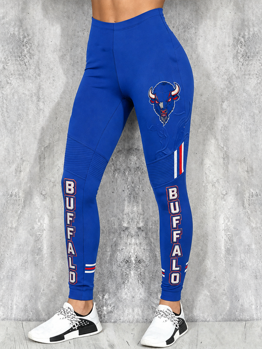 Women's Football Lover BUF Art Printed bottoms