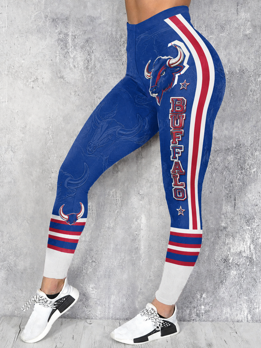 Women's Football Lover BUF Art Printed bottoms