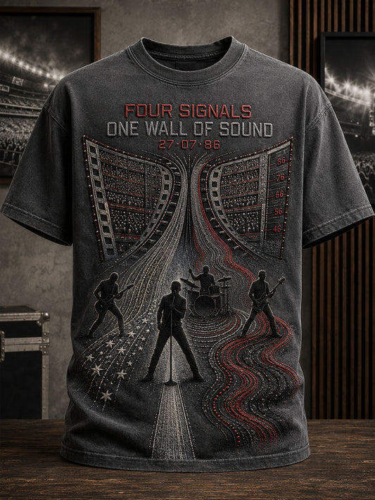 Men's UK Music Lover Art Printed T-shirt