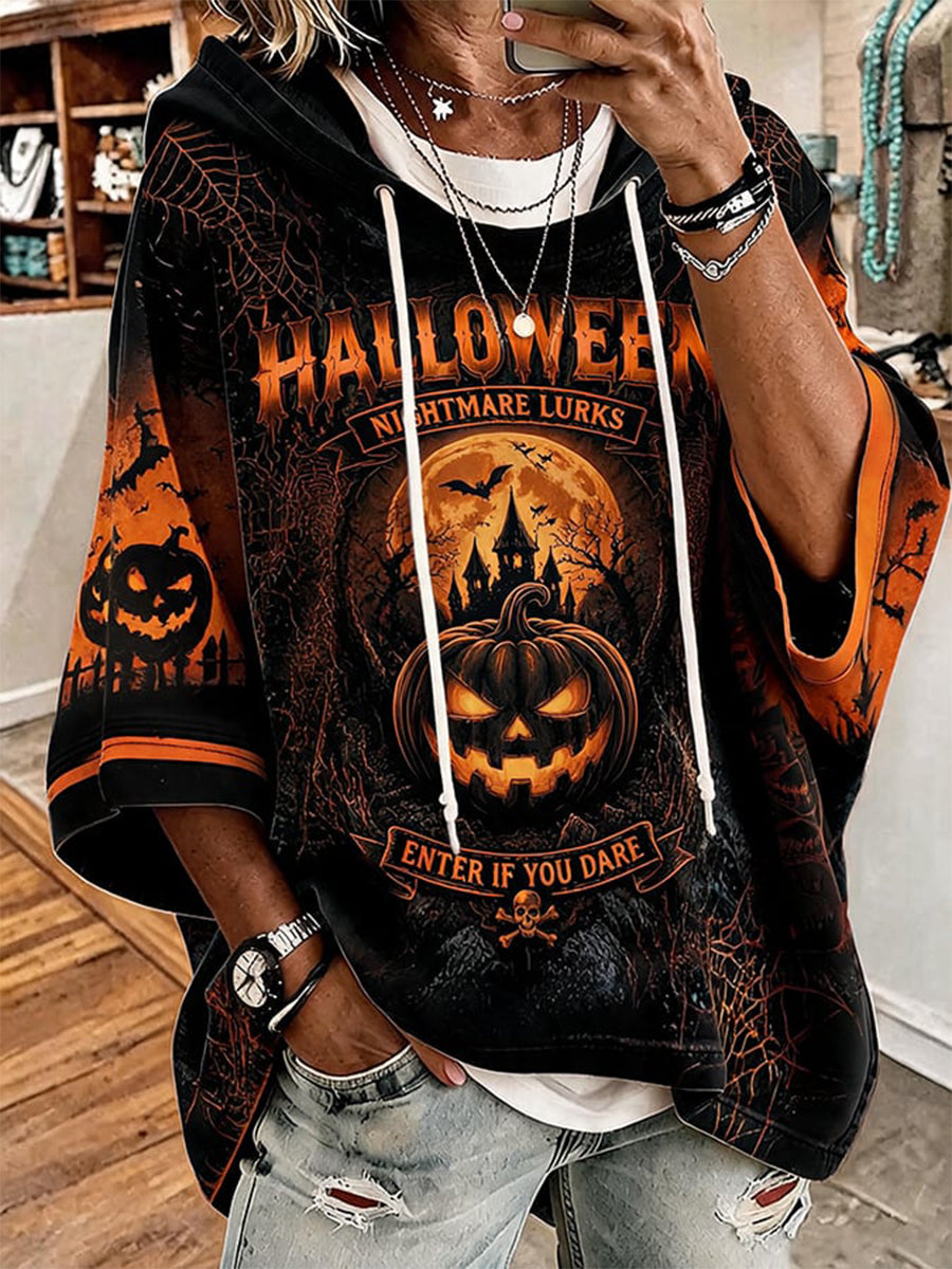 Women’s 'Enter If You Dare' Halloween Casual Hoodie