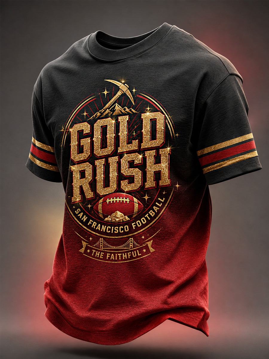 Men's Football Gameday Gift For Football Fans Casual Tee