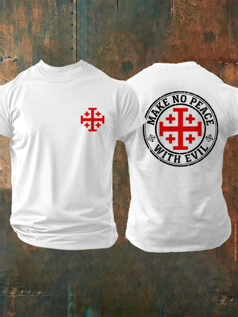 Men's Make No Peace With Evil Print Tee
