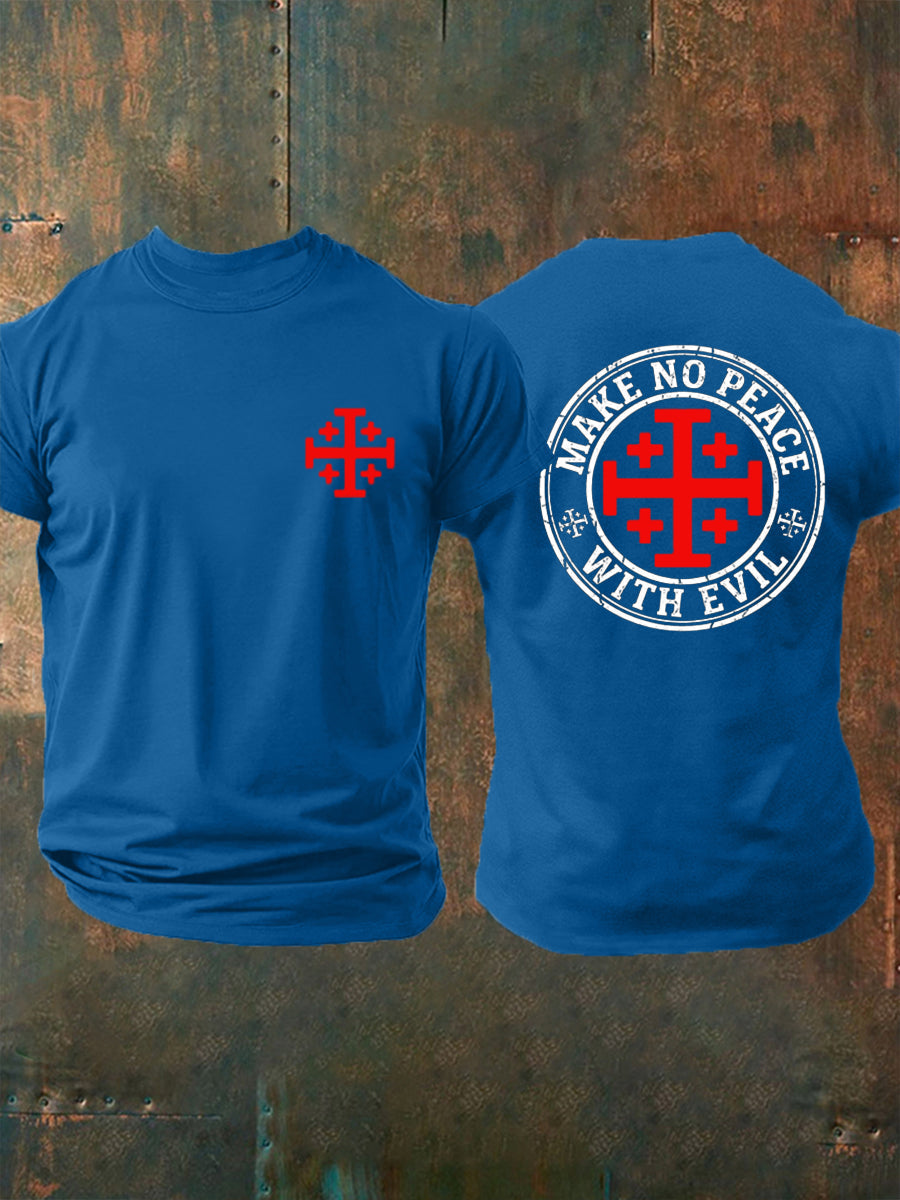 Men's Make No Peace With Evil Print Tee