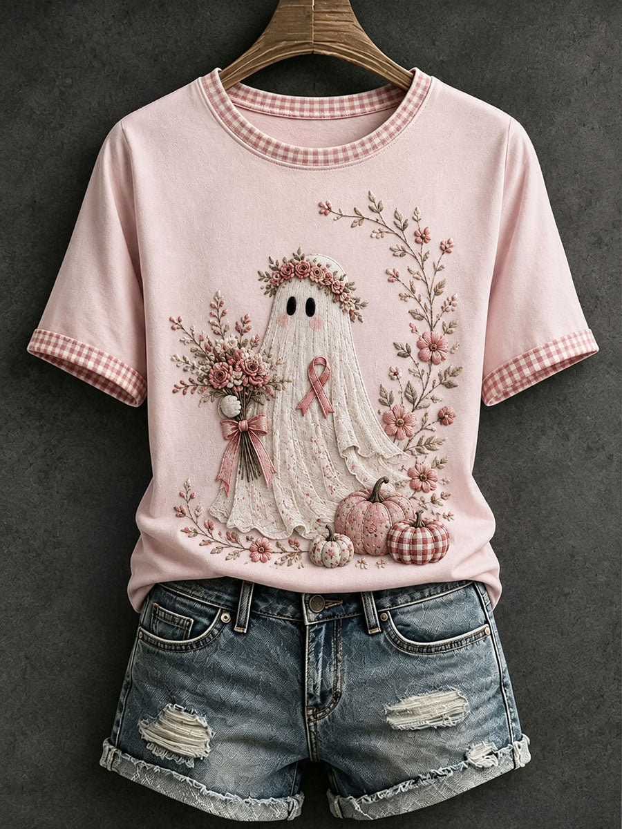 Women's Pink Halloween T-shirt