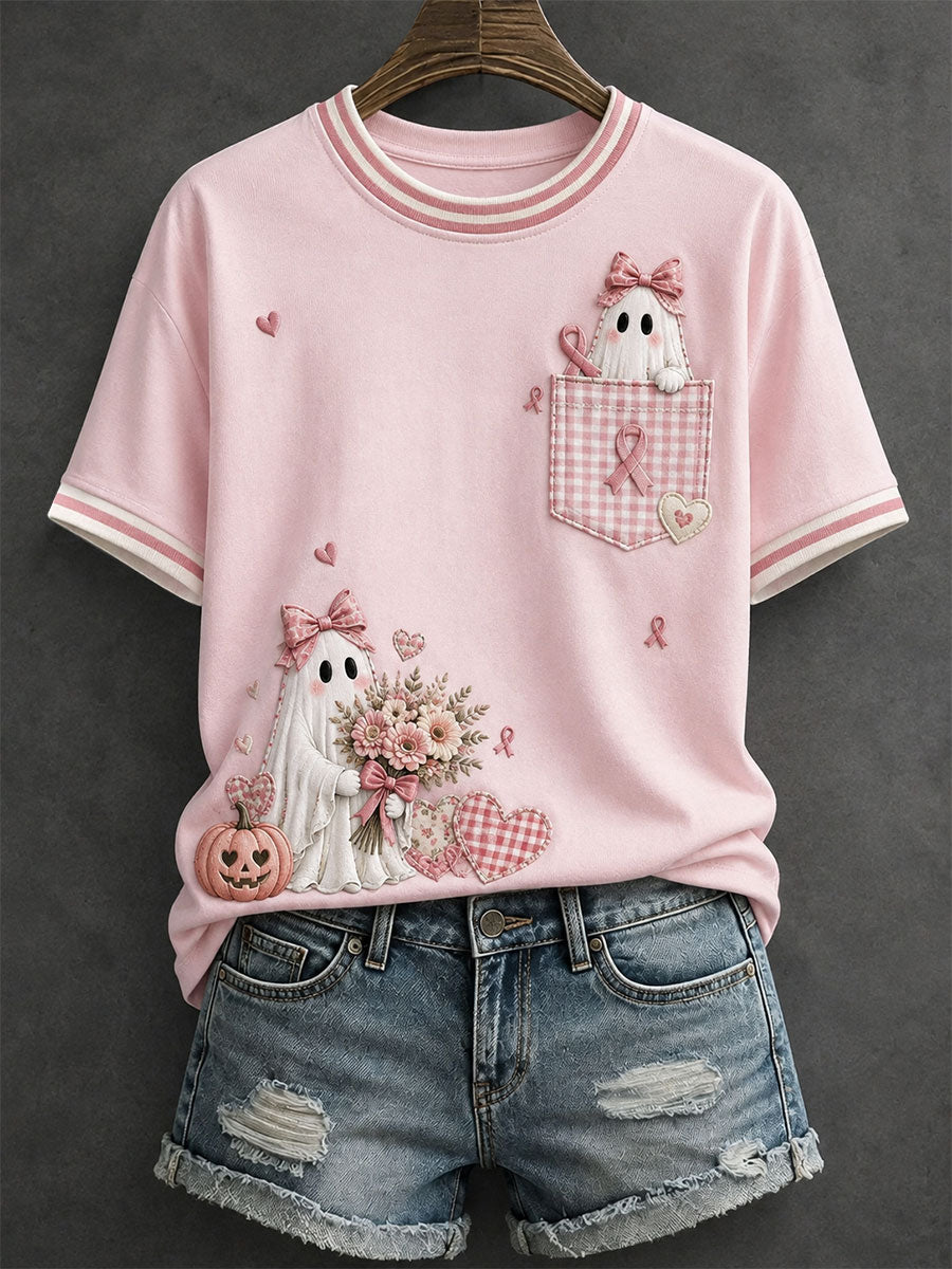 Women's Pink Halloween T-shirt