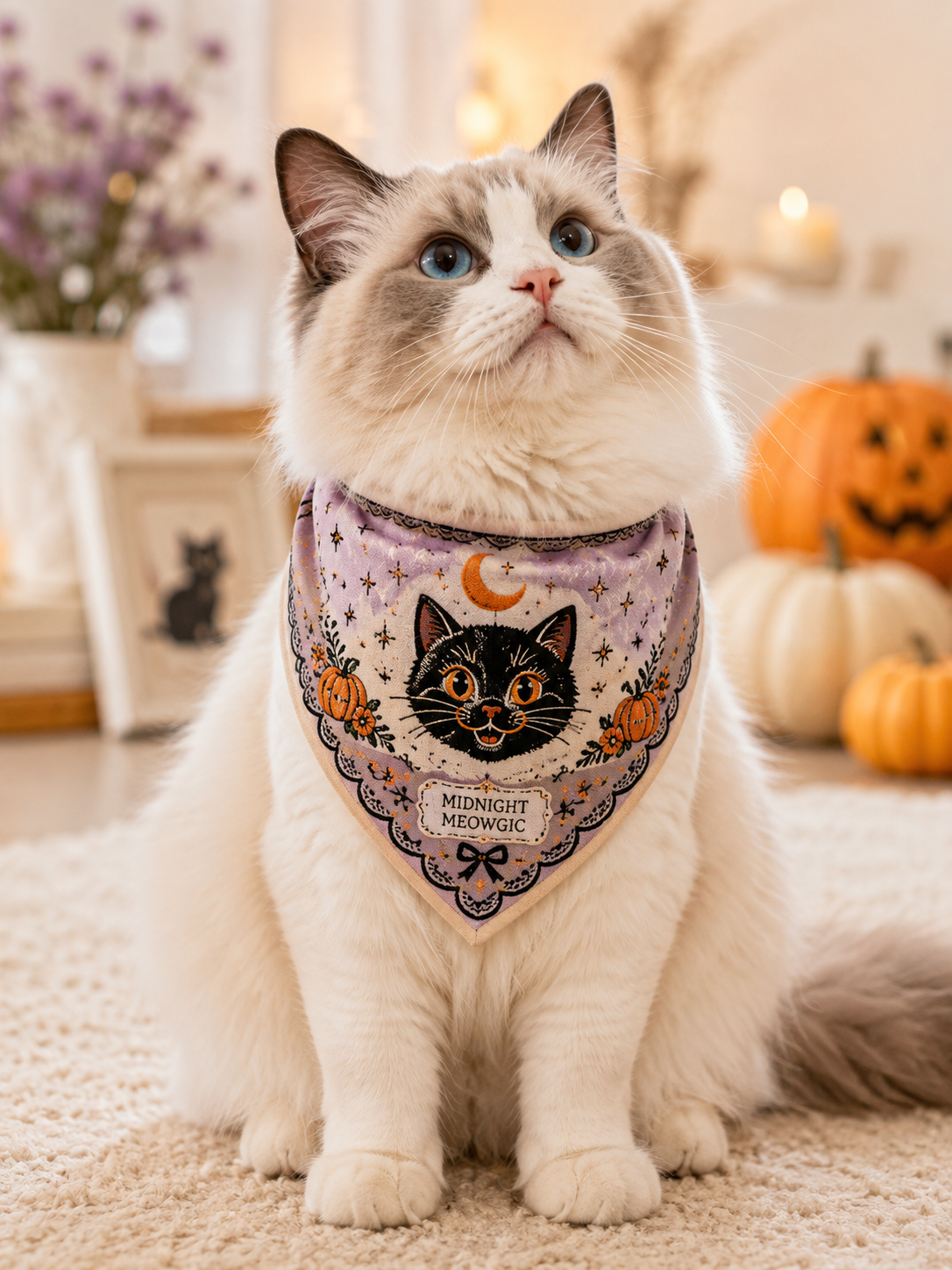 Pet Halloween Triangle Scarf