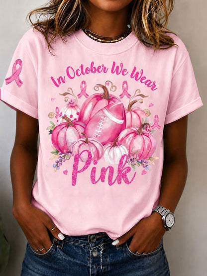 Women's In October We Wear Pink Short-sleeved T-shirt