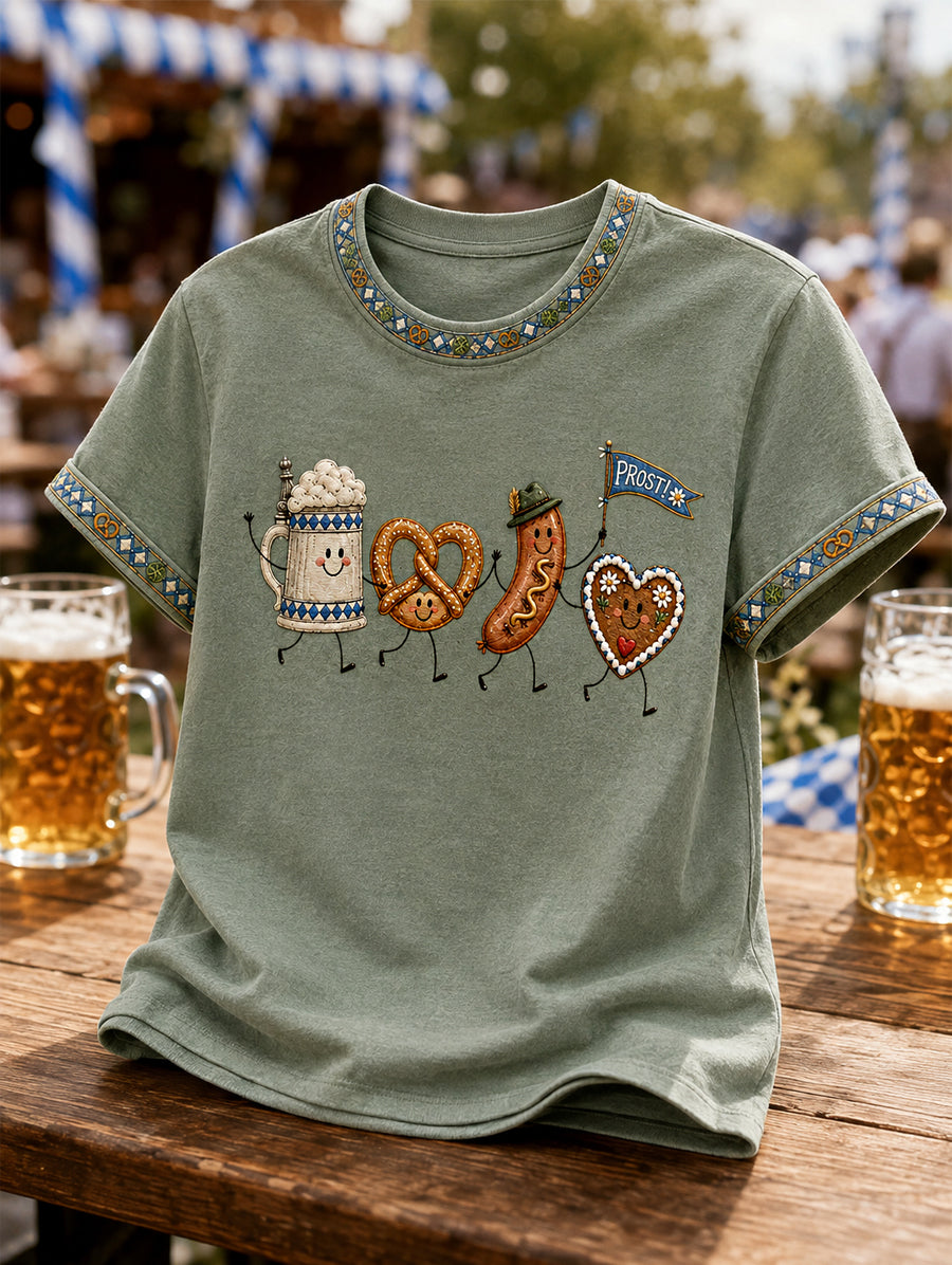 Men's Oktoberfest Prost! Print Casual Tee
