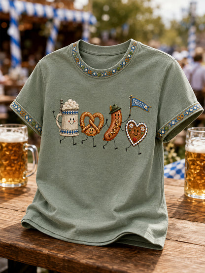 Men's Oktoberfest Prost! Print Casual Tee
