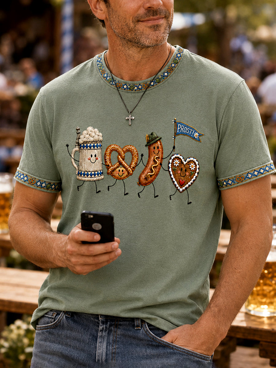 Men's Oktoberfest Prost! Print Casual Tee