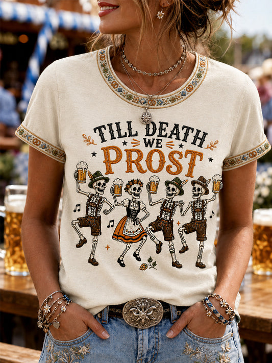 Women's Oktoberfest Prost! Print Casual Tee