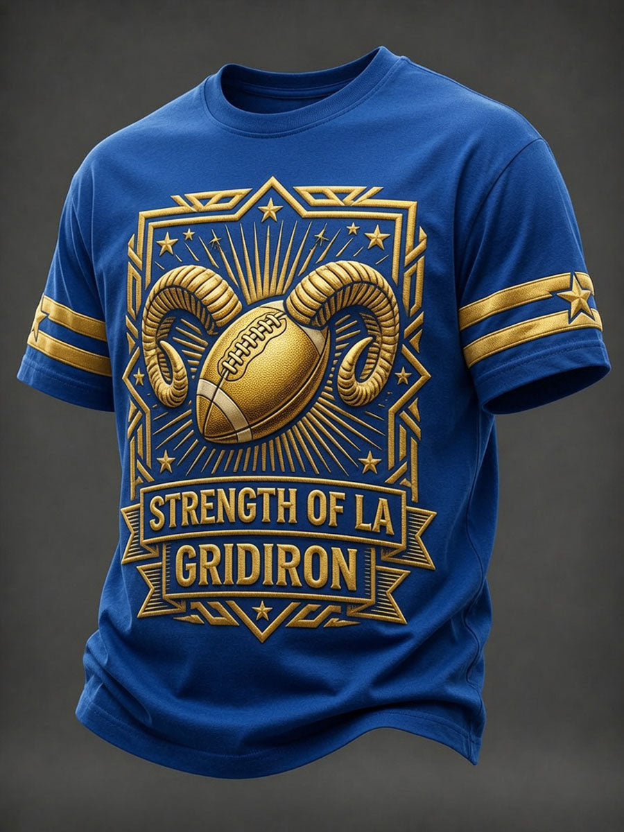 Men’s Football Los Angeles Rams Printed Casual T-Shirt