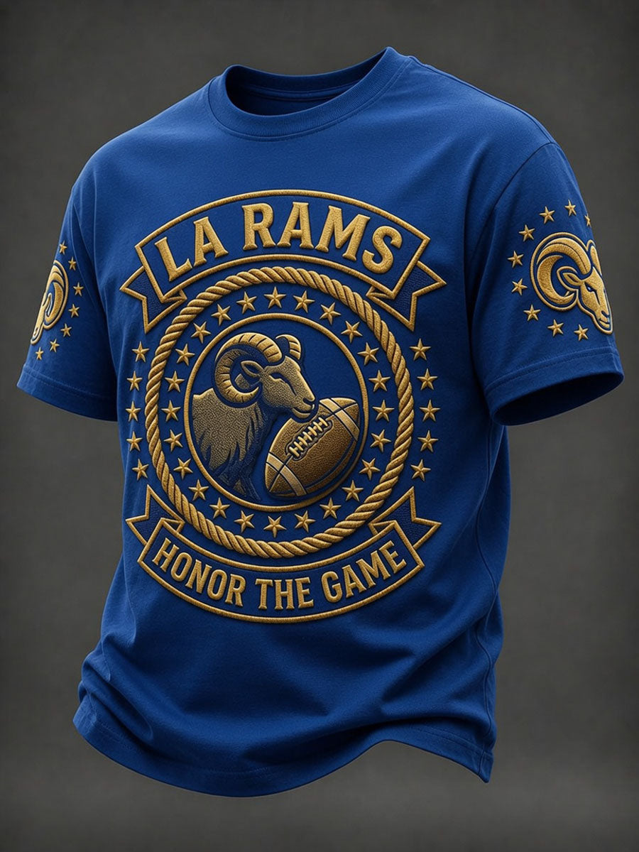 Men’s Football Los Angeles Rams Printed Casual T-Shirt