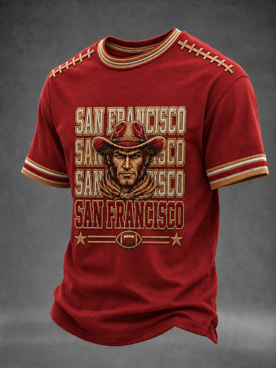 Men's Football Gameday Gift For Football Fans Short Sleeve T-shirt