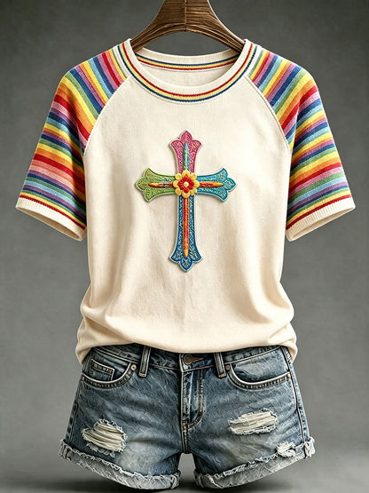 Women's Rainbow Cross T-Shirts