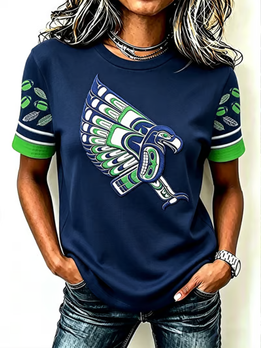 Women's Football Gameday Gift For Football Fans short-sleeved T-shirt
