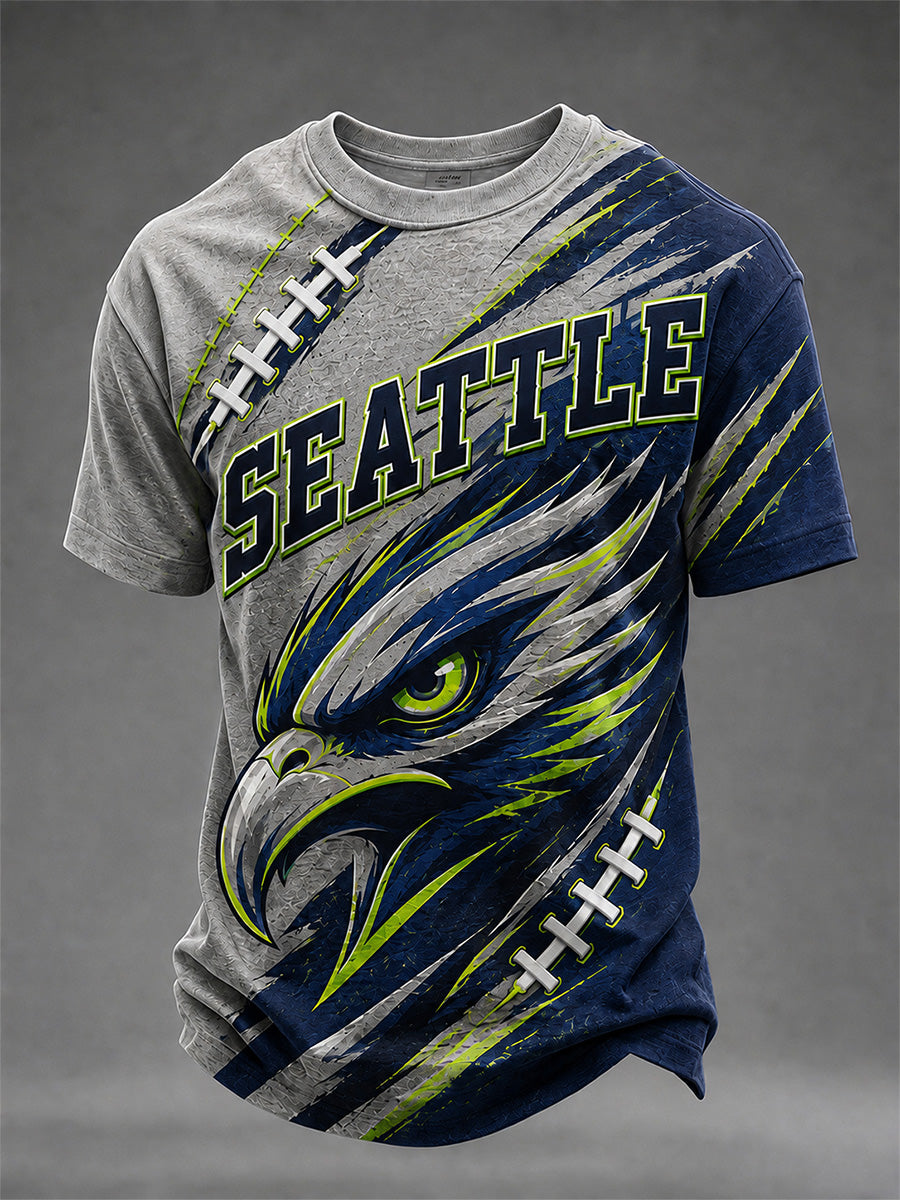 Men's Football Gameday Gift For Football Fans Casual Tee