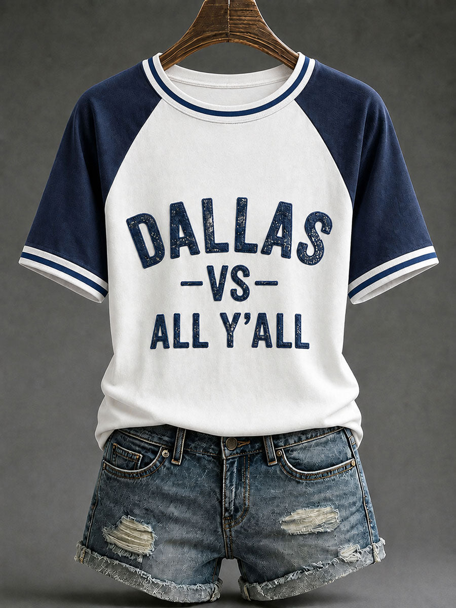 Women's Game Day Football Printed Casual T-Shirt