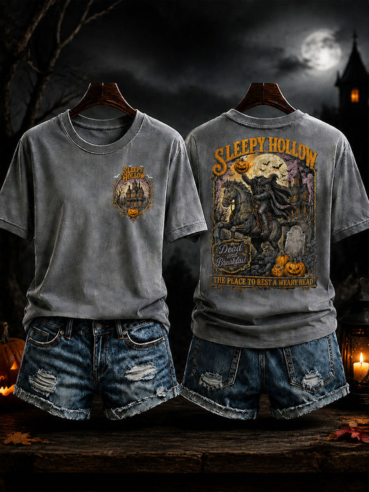 Women's Headless Horseman Halloween Casual T-Shirt