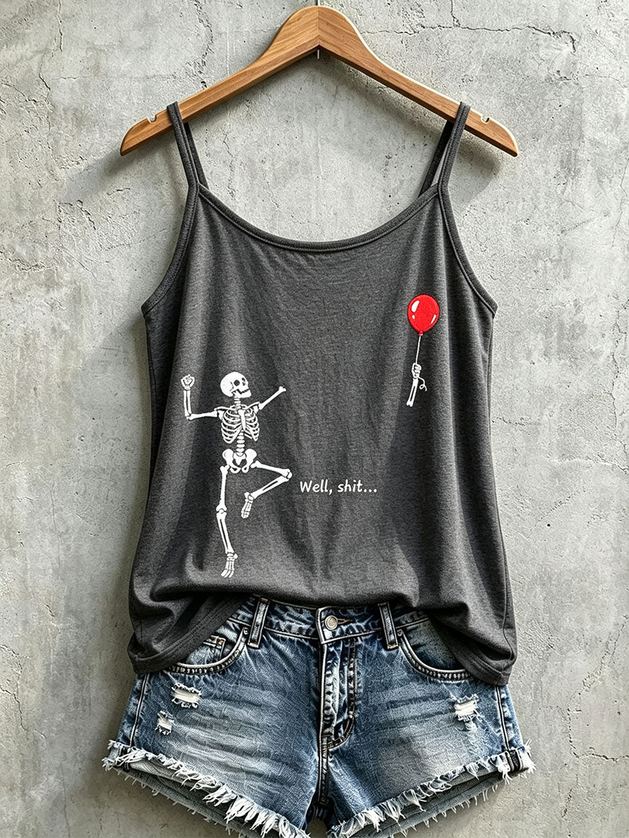Women's Gothic Skull Tank Top