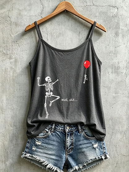 Women's Gothic Skull Tank Top