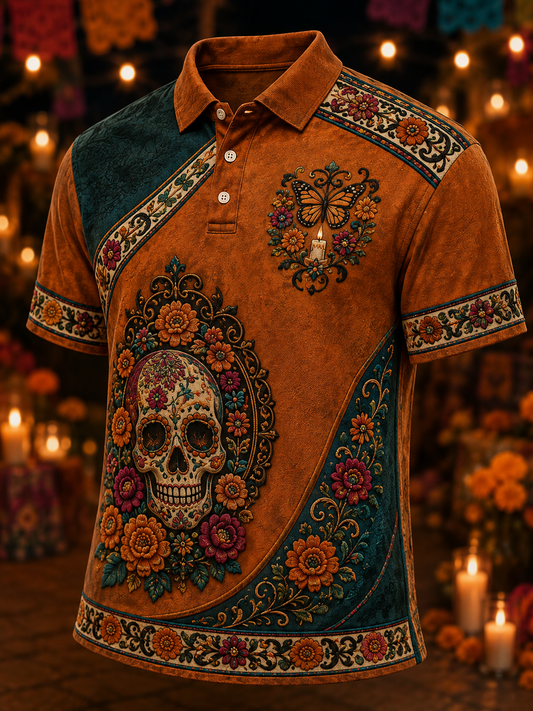 Men's Day Of The Dead Short Sleeve Shirt