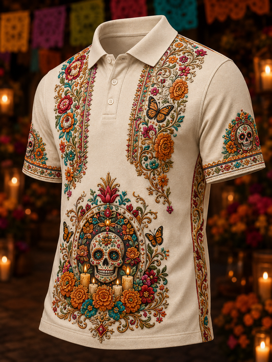 Men's Day Of The Dead Short Sleeve Shirt
