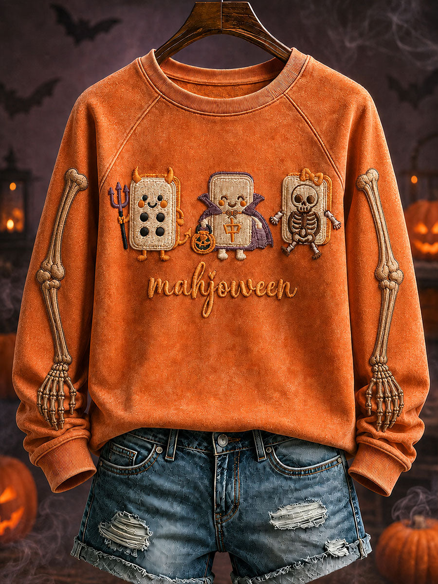 Women's Halloween Mahjong Sweatshirts