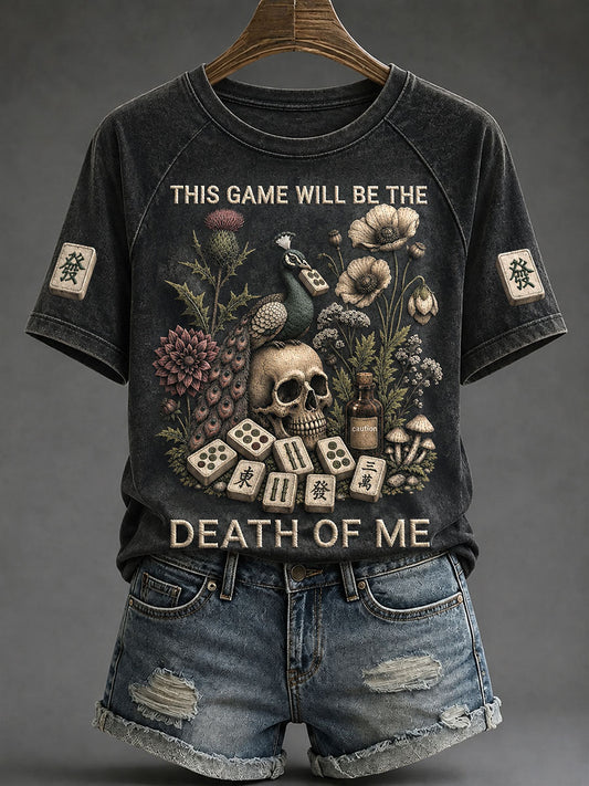 Women's 'This Game Will Be The Death Of Me' Mahjong T-Shirts
