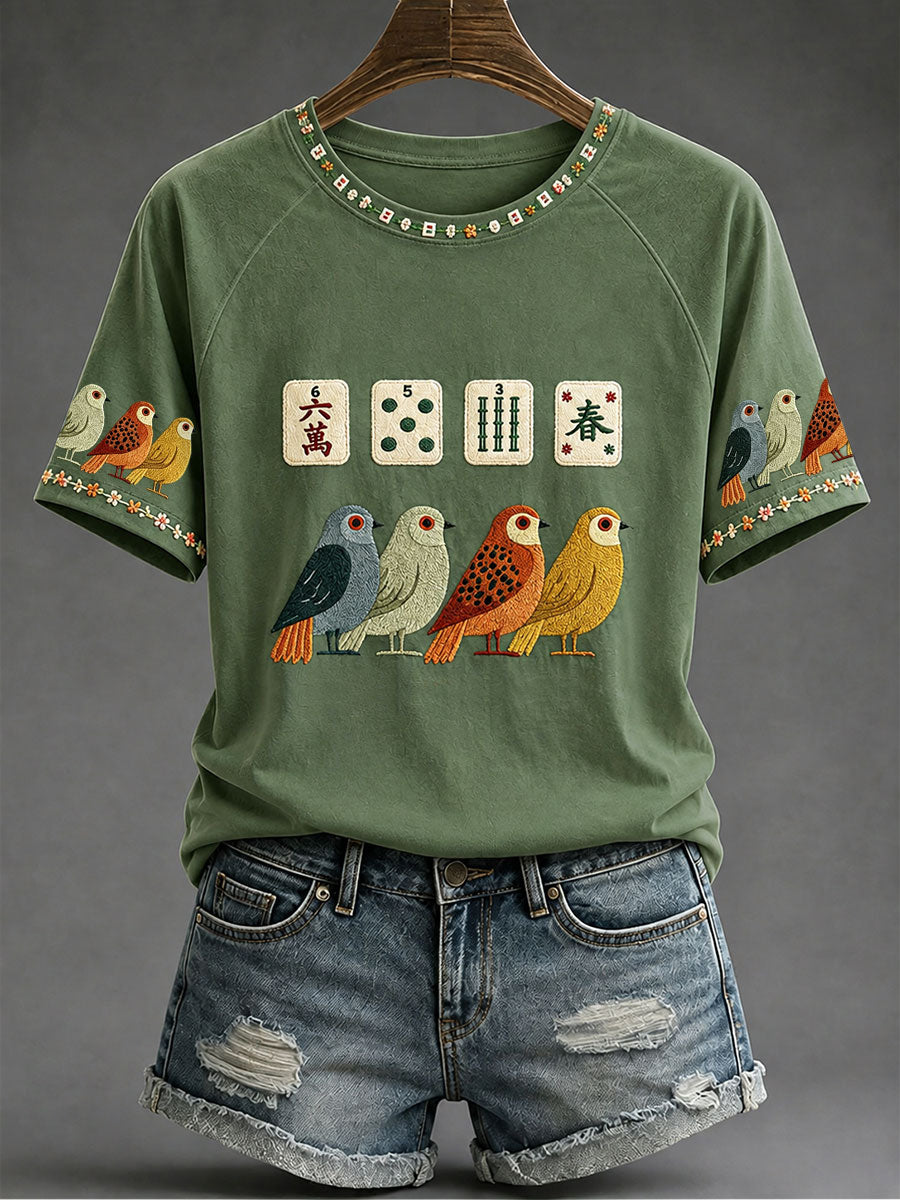 Women's Mahjong Casual T-Shirts