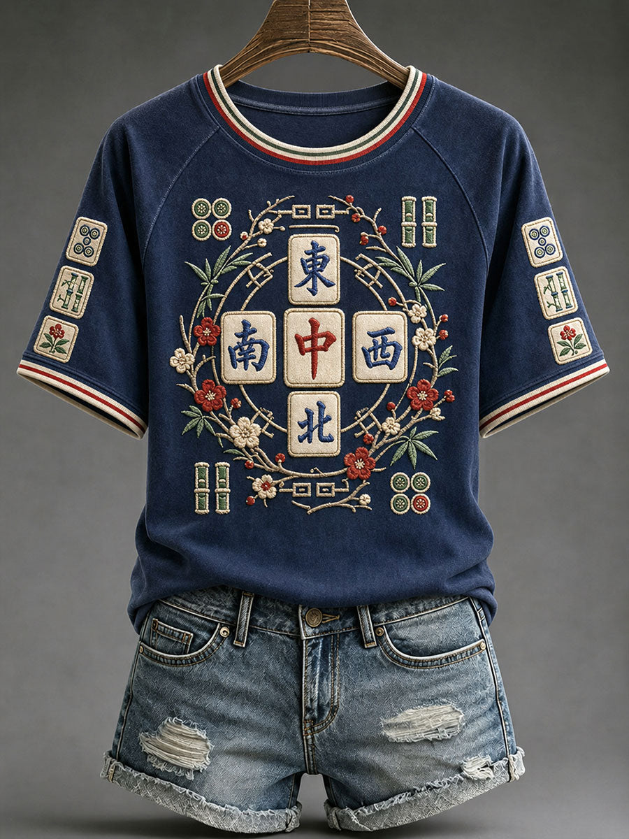 Women's Mahjong Casual T-Shirts