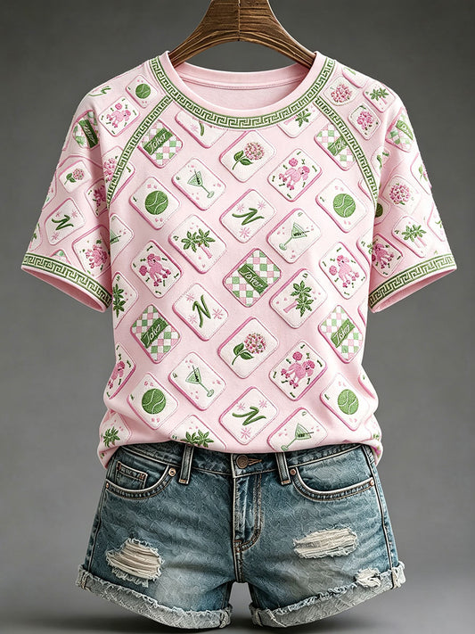 Women's Mahjong Casual T-Shirts