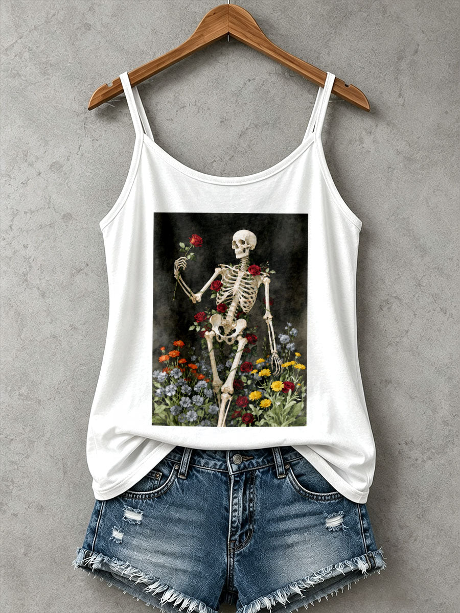 Women's Gothic Skull Tank Top