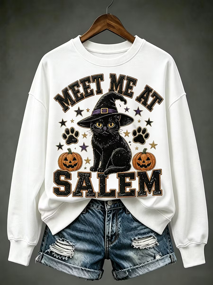 Women's Meet Me At Salem Regular Sweatshirt