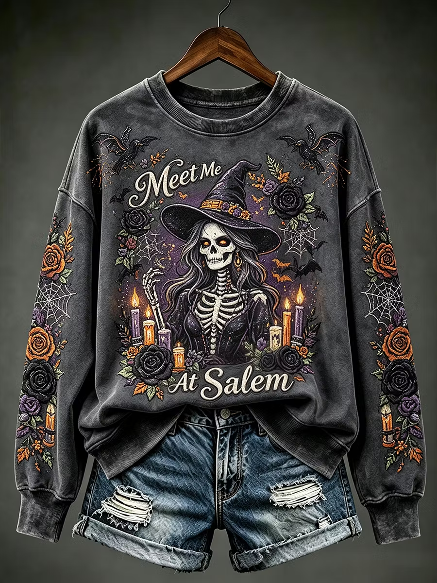 Women's Meet Me At Salem Regular Sweatshirt