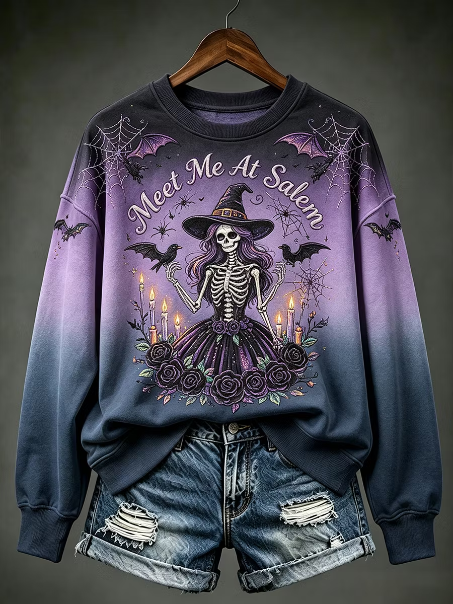 Women's Meet Me At Salem Regular Sweatshirt