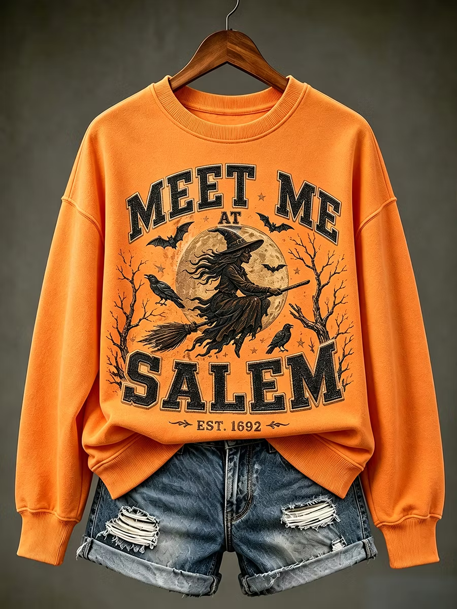 Women's Meet Me At Salem Regular Sweatshirt
