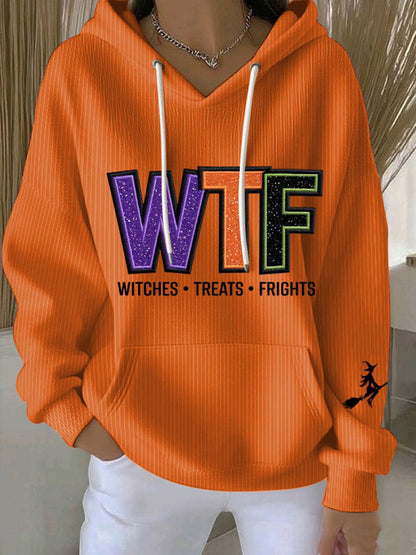 Women's WTF Witches Treats Frights Hoodie