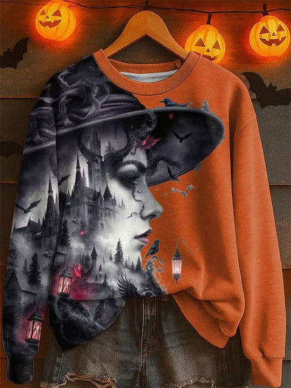 Women's Halloween Witch Regular Sweatshirt