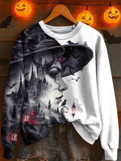 Women's Halloween Witch Regular Sweatshirt