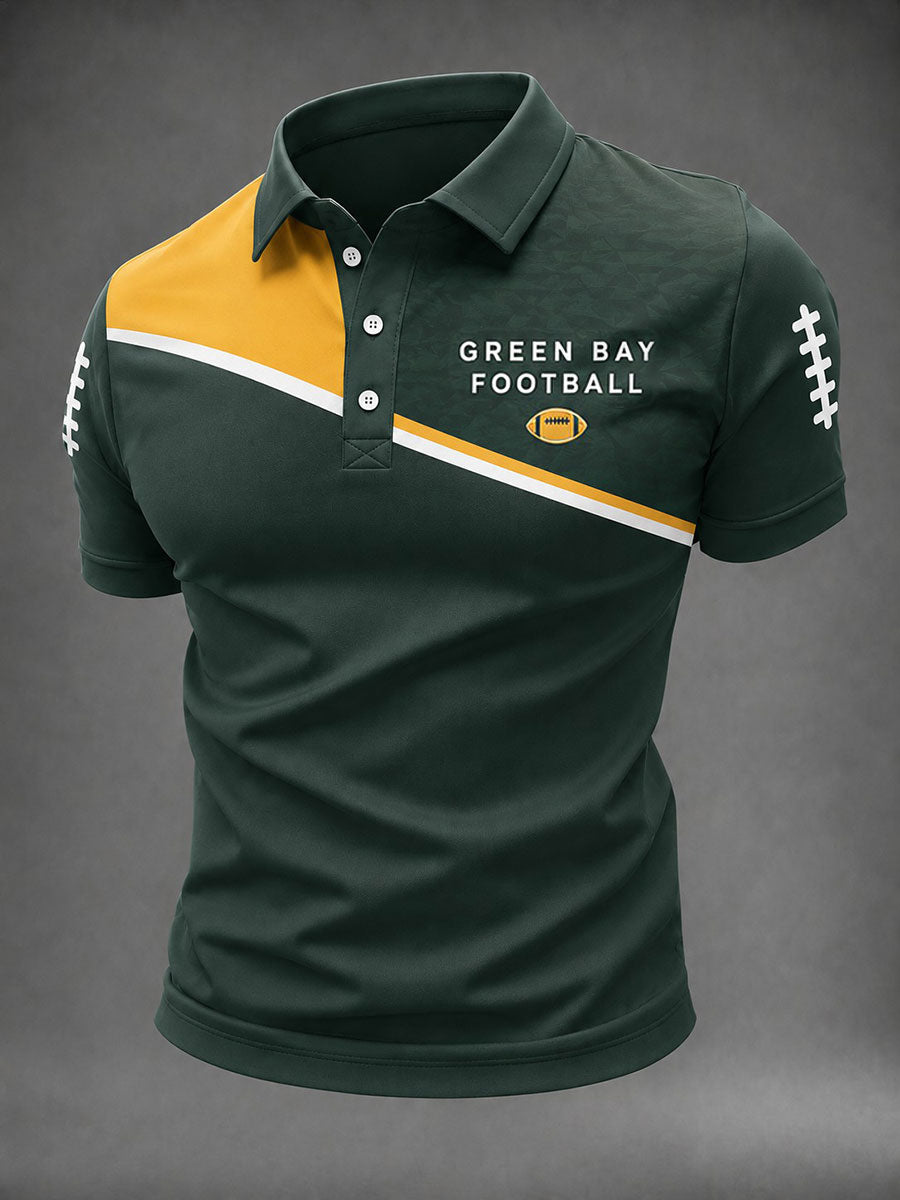 Men's Football Green Bay Printed Shirt
