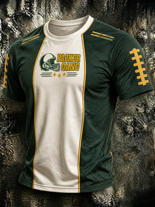 Men's Football Green Bay Printed T-shirt