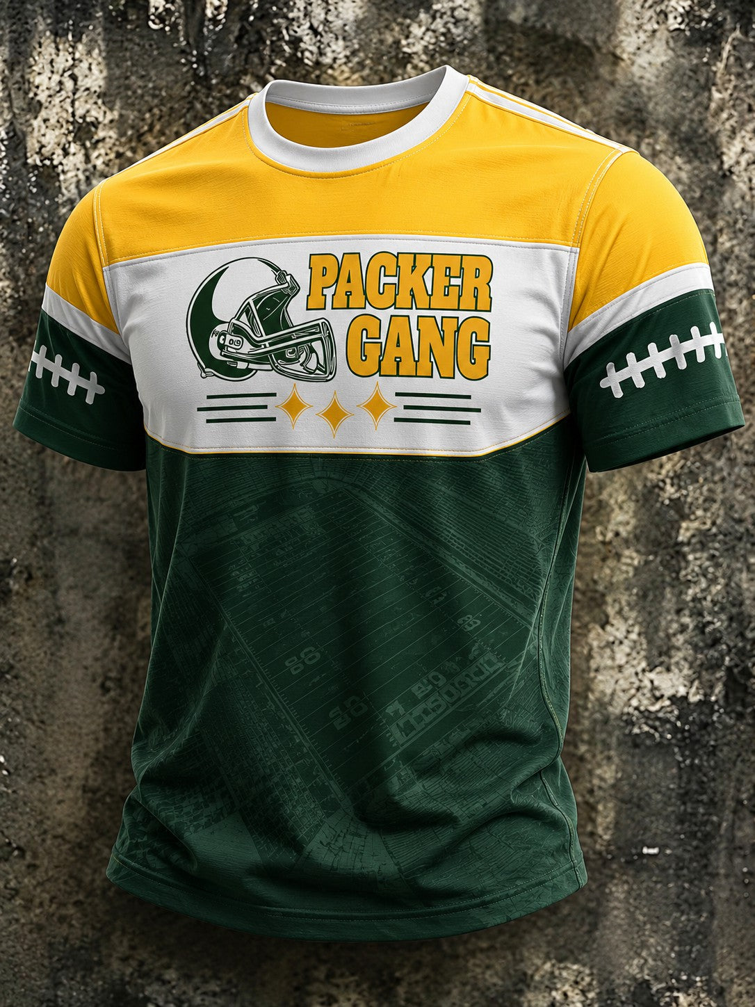 Men's Football Green Bay Printed T-shirt