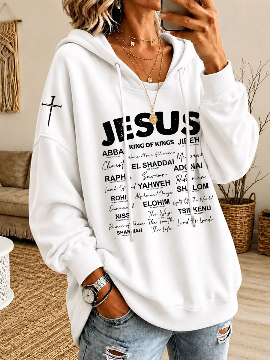 Women’s King Of Kings Printed Casual Hoodie