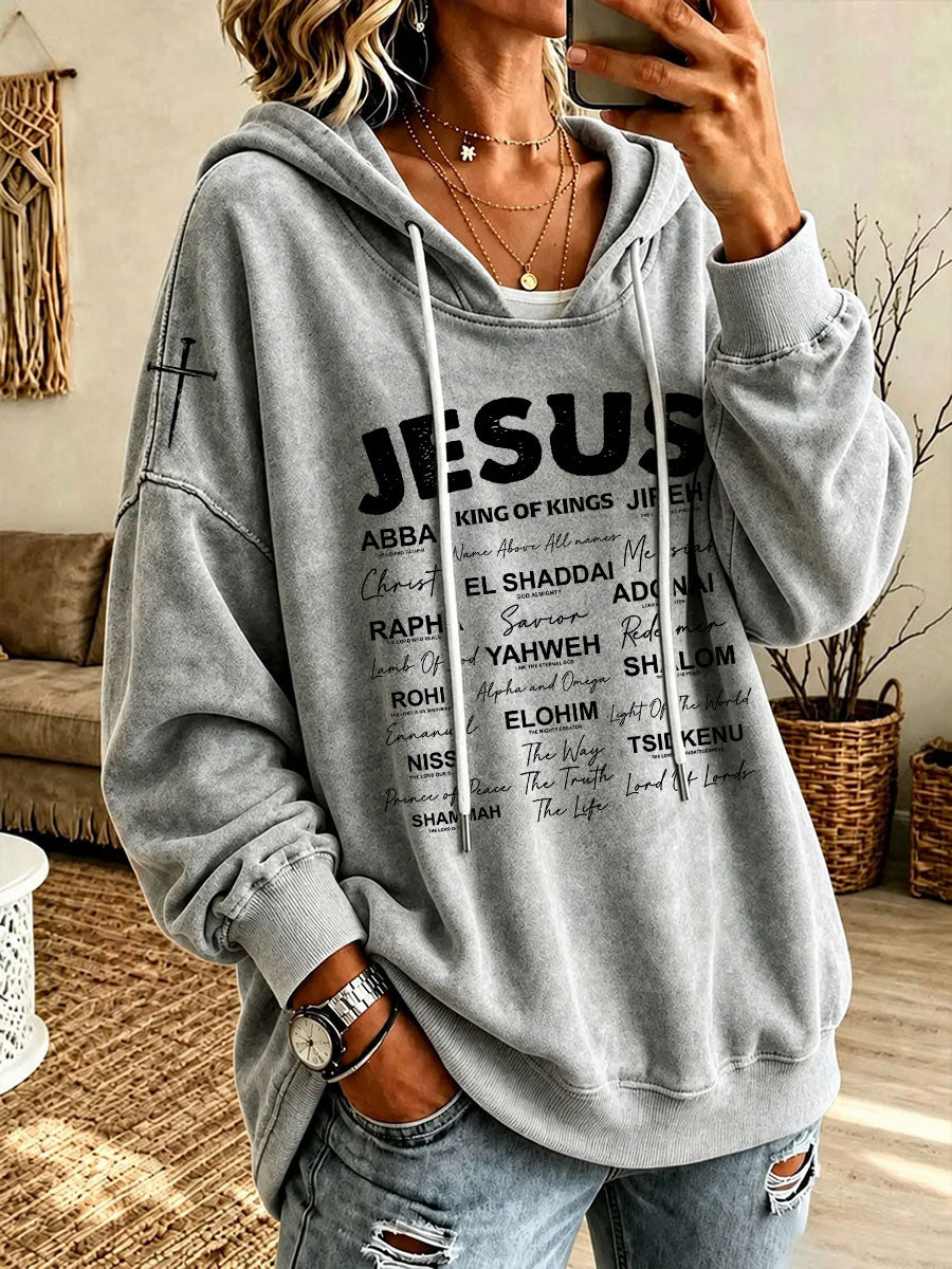 Women’s King Of Kings Printed Casual Hoodie